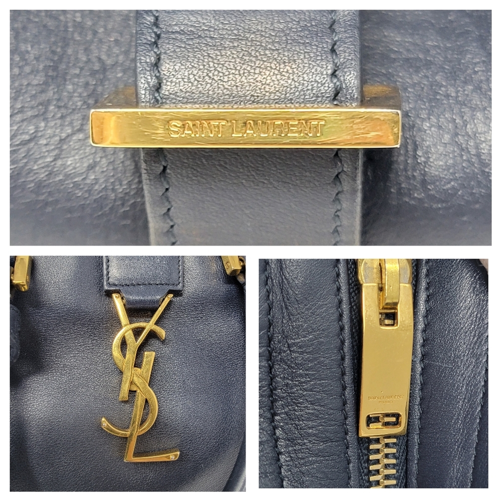 SAINT LAURENT YSL Cabas Leather Crossbody Bag - Picture 11 of 16